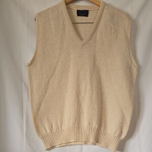 80s Janzen Wool Blend Dadcore Grandpa Sweater Vest Size XL Grunge USA